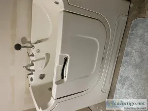 Relax in your gorgeous walk-in tub