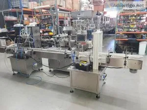 Filling Machine Peristaltic Filler 4x1500 The Conveyor and Cappe