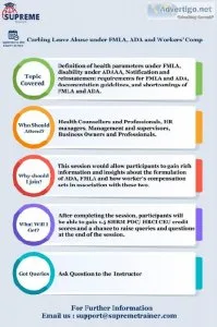 Get the Best Curbing Leave Abuse under FMLA ADA and Workers&rsqu