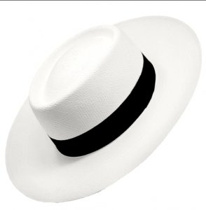 Designer White Wide Brim Panama Hats For Men s - Scarves and Fed