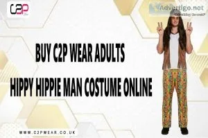 Buy C2P Wear Adults Hippy Hippie Man Costume Online