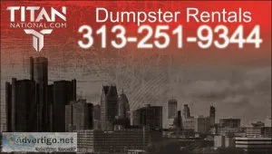 Dumpster rentals metro detroit mi 313-251-9344