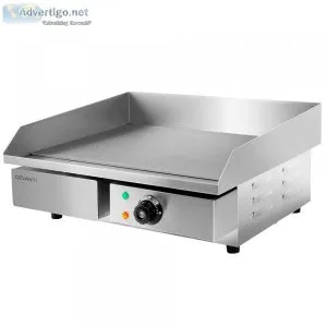 Devanti Commercial Electric Griddle BBQ Grill Pan Hot Plate Stai