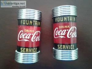 Coca Cola Fountain Service Salt and Pepper Shakers 1997 Made in 