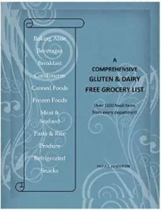 Gluten and Dairy Free Grocery List Over 1000 items