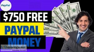 Free 750 Paypal Gift Card for You