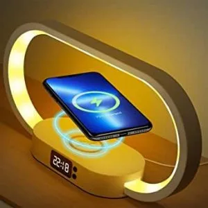 Bedside Lamp Wireless Charging Touch Control LED Table Lamp Dimm