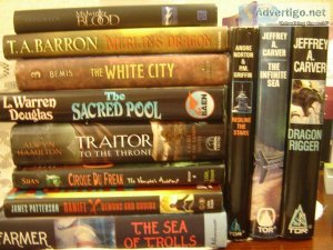 12 FANTASY FICTION hardcovers w dust jacket. First Edition.  NEW