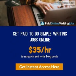 Paid Online Writing Jobs - Get Paid To Do Simple Writing Jobs On