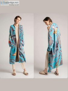 Unique Printed Caftan For Women - Formentera - ZALIVAKO