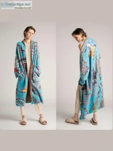 Unique Printed Caftan For Women - Formentera - ZALIVAKO