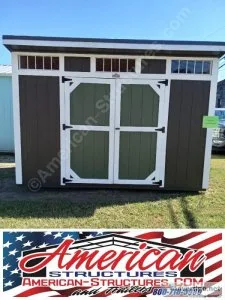 8X12 COTTAGE SHED - IN STOCK - BY AMERICAN-STRUCTURES