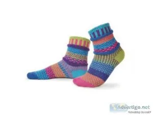 Women Solmate Bluebell Crew Socks - Garneau Slippers