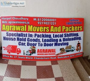 Agarwal packers and movers dehradun