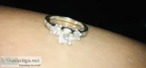 14K White Gold Diamond Ring
