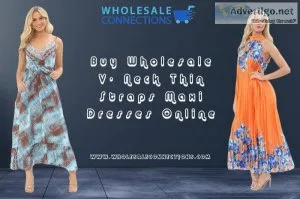 Buy Wholesale V- Neck Thin Straps Maxi Dresses Online