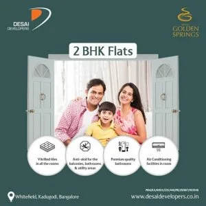 2 bhk flats in whitefield, kadugodi (bangalore)