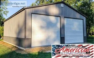 30X40X12 TWO CAR GARAGE BY AMERICAN-STRUCTURES