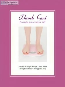 Thank God - Pounds Are Comin  Off - Weight Loss Motivator Poster
