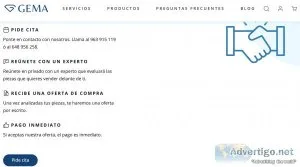Venta en tienda oro gema