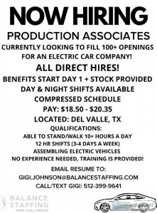 Production AssociateWarehouse