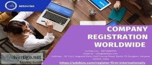 Open a company registration for worldwide