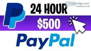 Get 500 To Your PAYPAL Account In Just A Minutes