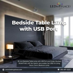 Buy Bedside Table Lamp with USB Port at Cheap Prices