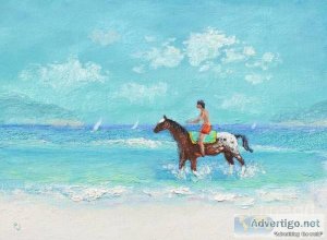 Young Rider and the Sea