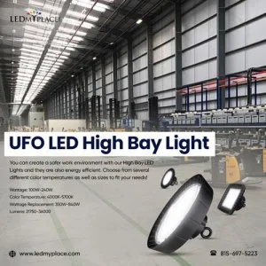Get Instant Brightness in Your Warehouses with UFO LED High Bay 
