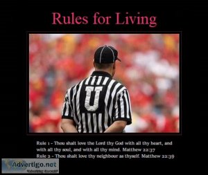 Rules for Living - For Home Child s Room Office and Man Cave