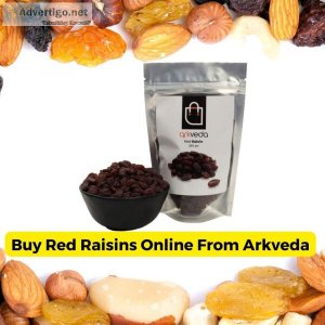 Opt for a healthy lifestyle with red raisin