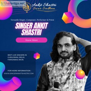Ankit Shastri is the Best Singer to Hire for Your Event