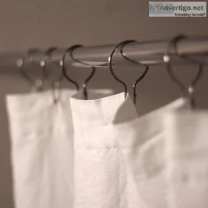Buy Stylish plain shower curtain -Linenshed uk