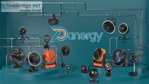 Camping Tent Fan with LED Lantern