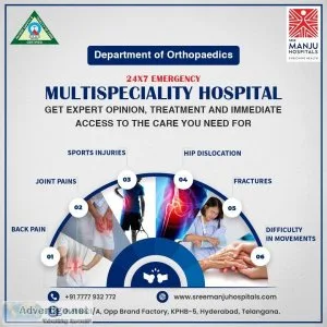 Best orthopedic hospital in hyderabad | kukatpally - sree manju 