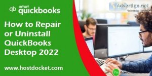 Repair or uninstall quickbooks desktop 2022