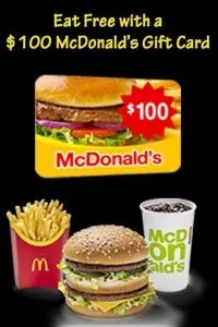 Free 100 McDonald&rsquos Gift Card