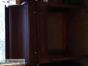 Oak roll top desk
