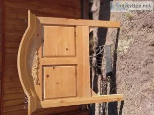 Real wood twin bed headboard
