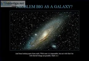 Problem Big as a Galaxy Encouraging Poster to Believe and Not Do