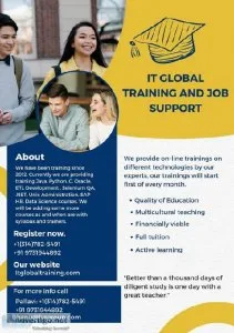 We provide Trainings for IT and non IT