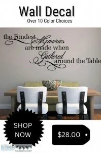Kitchen Dining Room Wall Decal