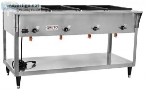 Stainless Steel 4 Well Steam Table by Gusto