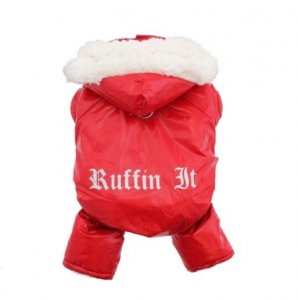 Ruffin It Dog Snow Suit Harness - Red