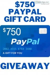 750 paypal gift card mobile