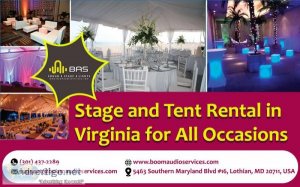 Stage and Tent Rental in Virginia for All Occasions