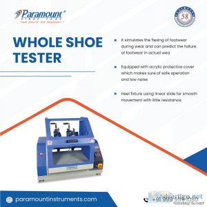 Buy whole shoe tester from paramount instruments