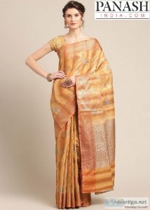 Indian Banarasi Sarees  Banarasi Saree Online USA  Panash India