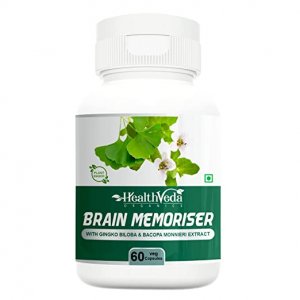 Health veda organics brain memoriser capsules |boosts concentrat